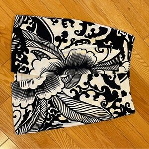 Milly Navy and White Patterned Skirt